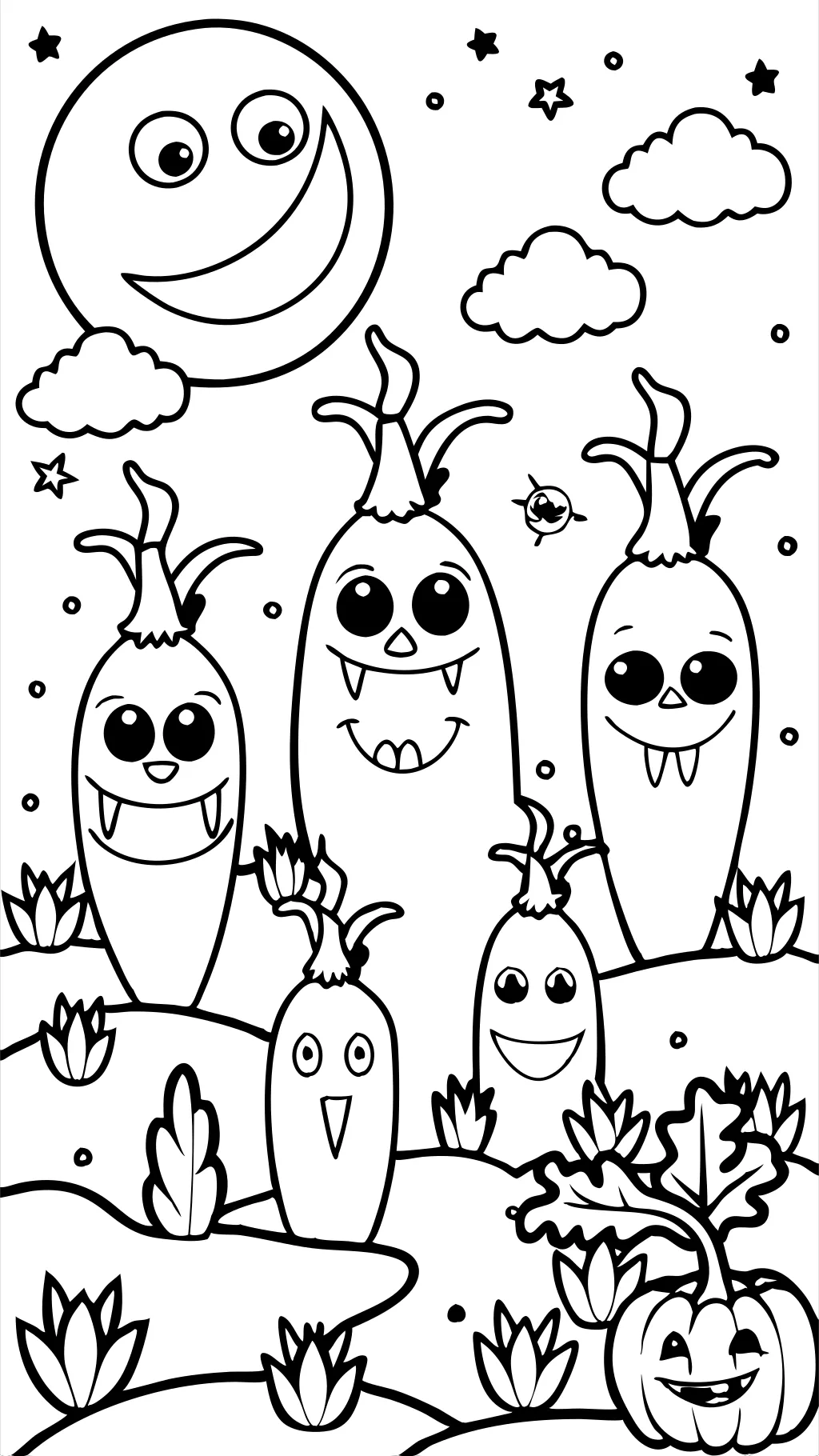 creepy carrots coloring page